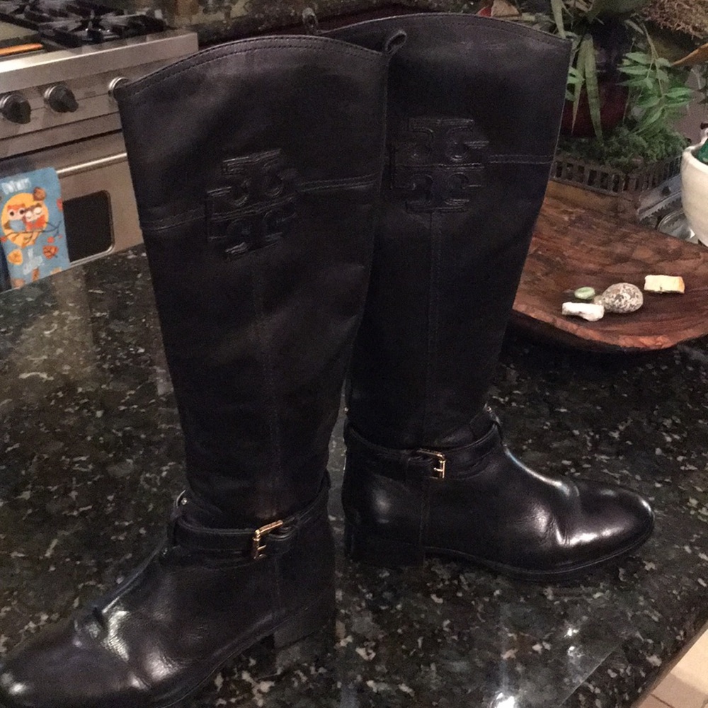 Tory Burch Black riding boot